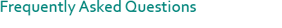 Frequently Asked Questions